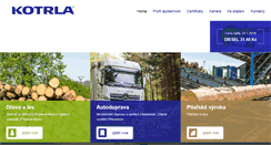 Desktop Screenshot of kotrla.cz